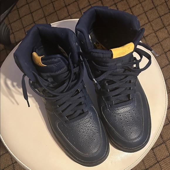 Royal blue and Yellow High-Top Sneakers - Picture 1 of 9